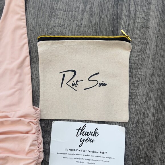 NWT Riot Swim Echo One Piece Peach Beach Size M - Picture 8 of 8